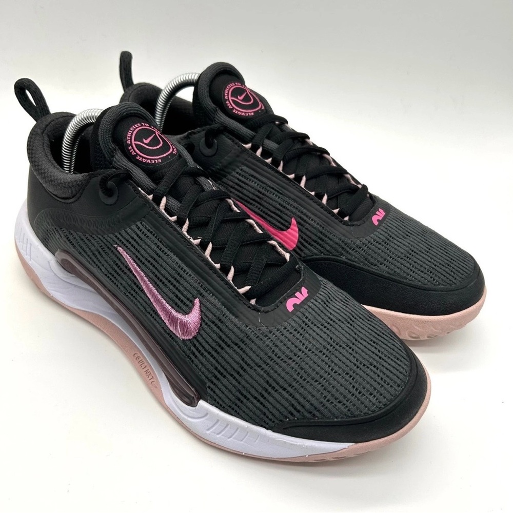 Nike Court Air Zoom NXT Shoes Women 9.5 Dark Gray and Pink Tennis Sneakers - Picture 4 of 10